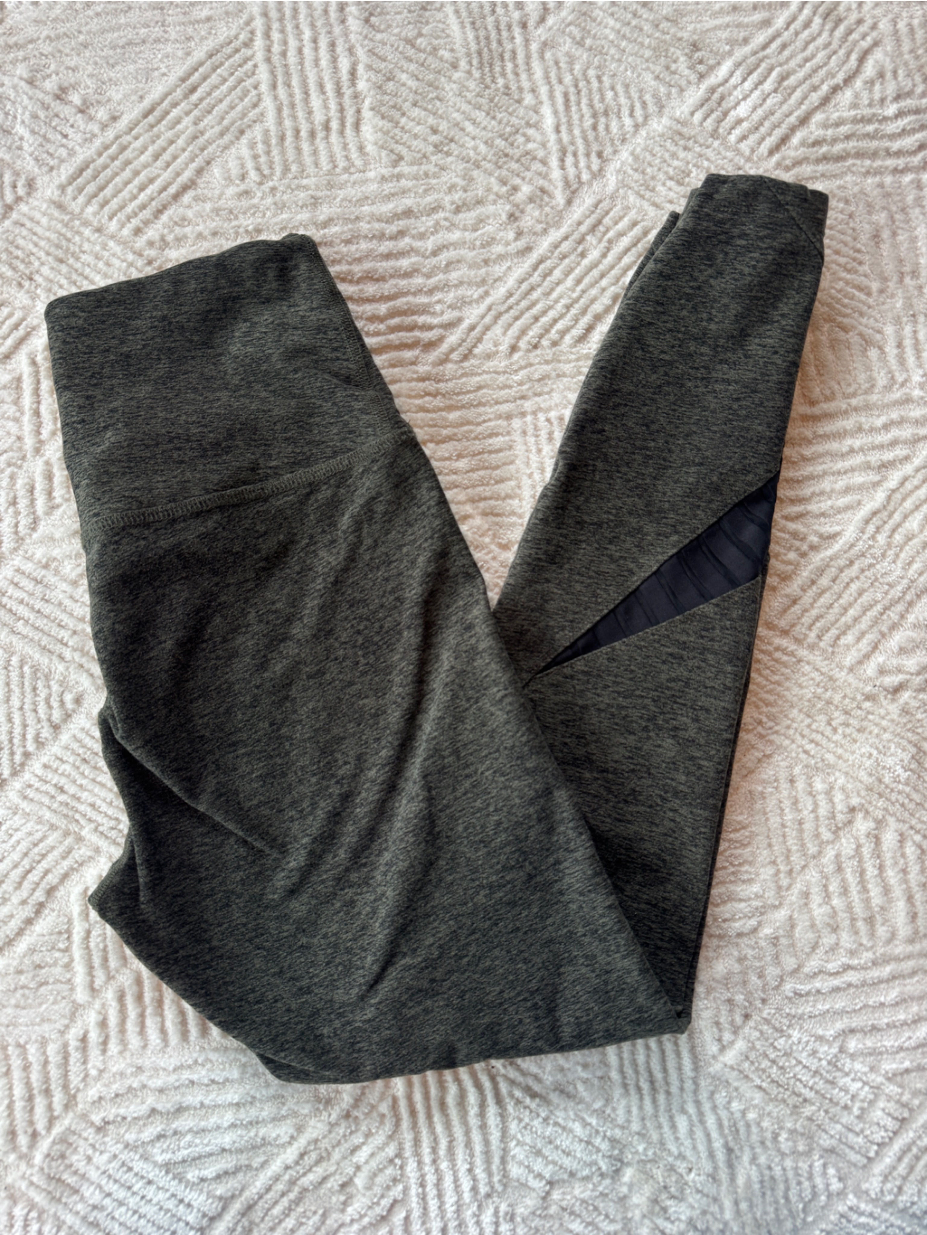 Beyond Yoga Spacedye High Waisted Leggings Green Heather Mesh Size M